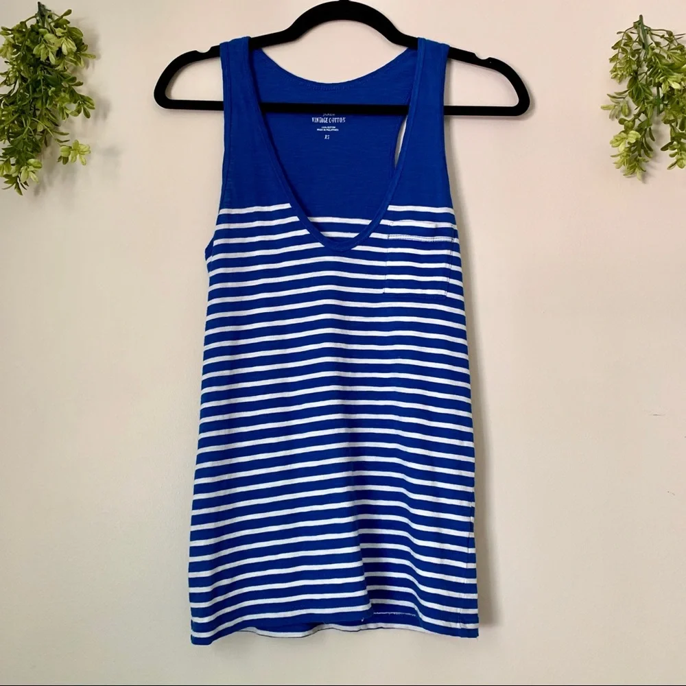 J. CREW | Vintage Striped Cotton Tank Top